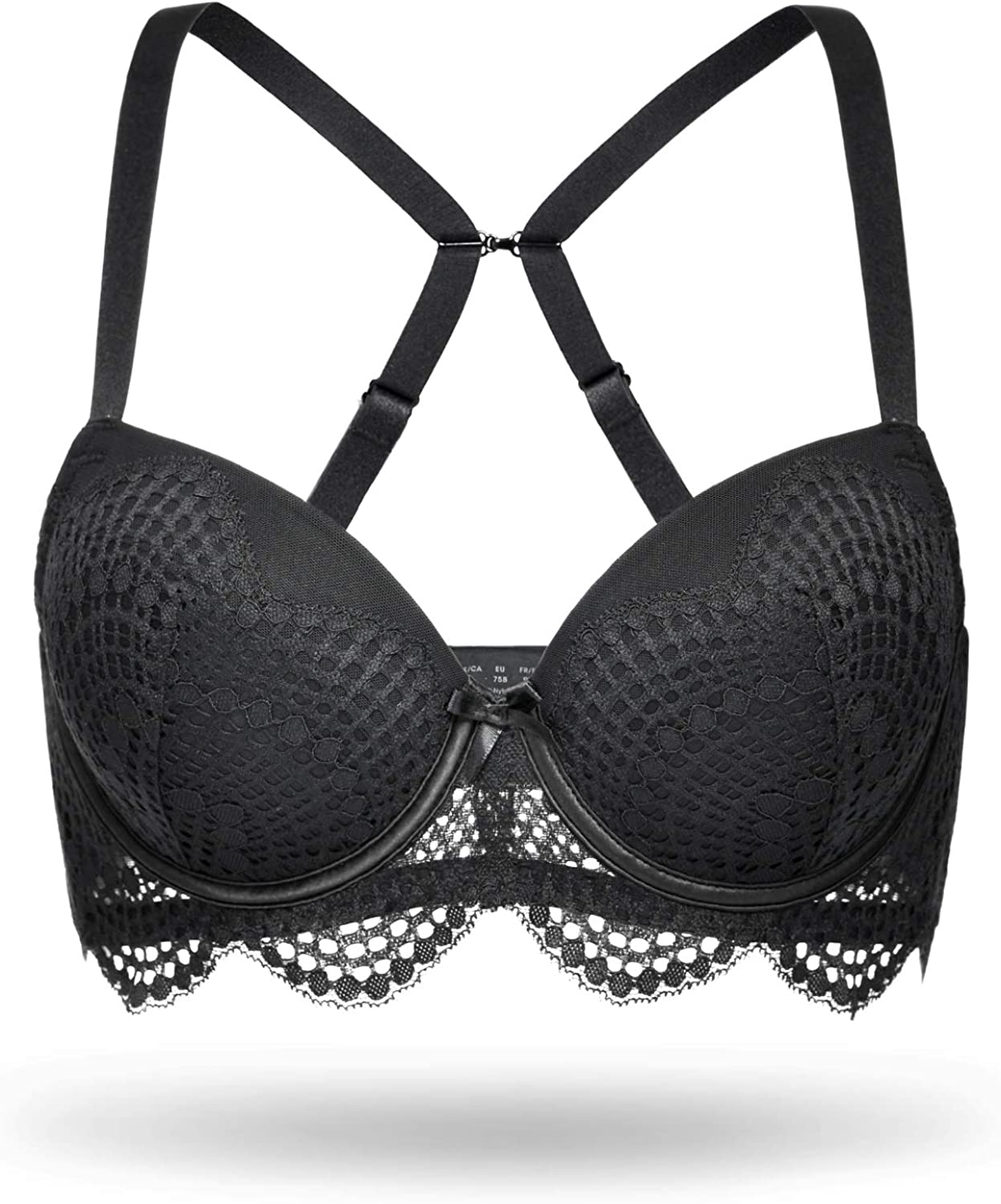 Price:$16.99 Wingslove Lace Bras for Women Push Up Bra Beauty Back Underwire Full Coverage Sexy Bra at Amazon Women’s Clothing store