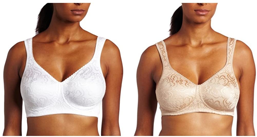 Price:$33.98 Playtex womens 18 Hour Ultimate Lift and Support Wire Free Bra, White/Nude, 40B at Amazon Women’s Clothing store