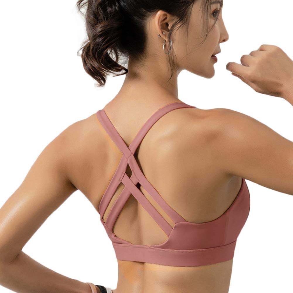 Price:$12.99 LUREME Sports Underwear Running Yoga Vest Fitness Workout Bra for Women (sb000010) at Amazon Women’s Clothing store