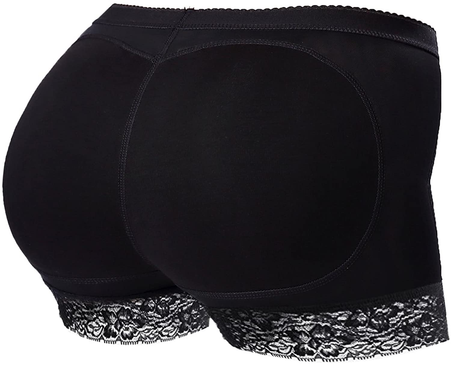 Price:$14.99    Vinpak Seamless Butt Lifter Padded Panties Lace Underwear - Enhancing Body Shaper for Women Black  Clothing