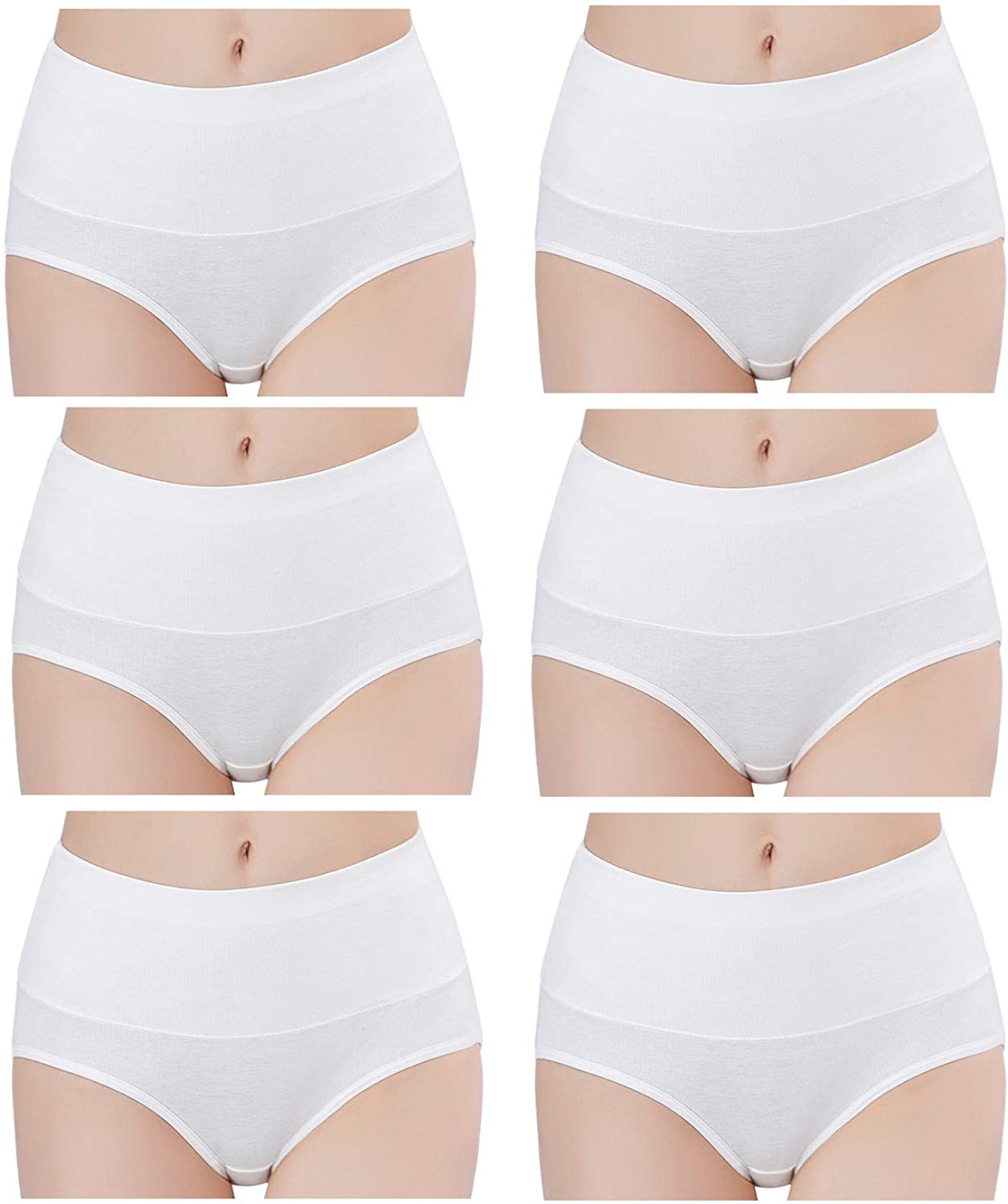Price:$15.99 Libsofter Womens Underwear Cotton High Waist Breathable Soft Briefs Hipster Panties for Ladies 4/6 Pack at Amazon Women’s Clothing store