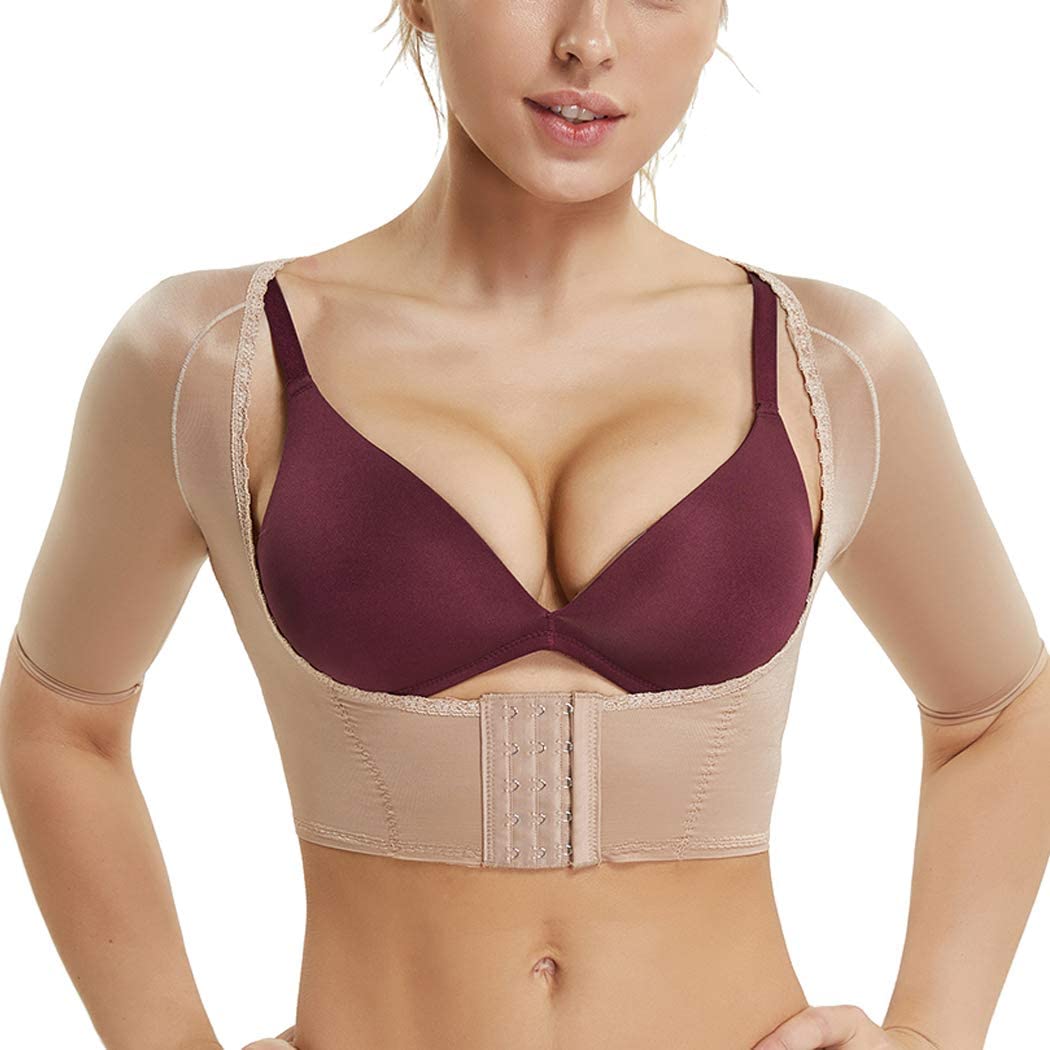 Price:$16.99 Shapewear Posture Brace Bra Shaper Crop Top Chest Brace up Corset Breast Support Posture Bra Lift at Amazon Women’s Clothing store