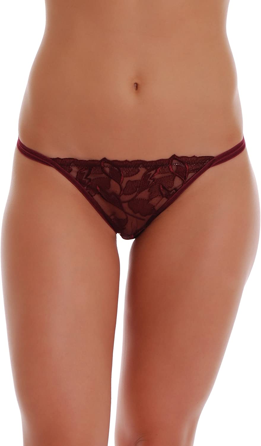 Price:$11.99 TIARA GALIANO Lace Tanga Panties with Twin Strap - Made in EU 2151 at Amazon Women’s Clothing store