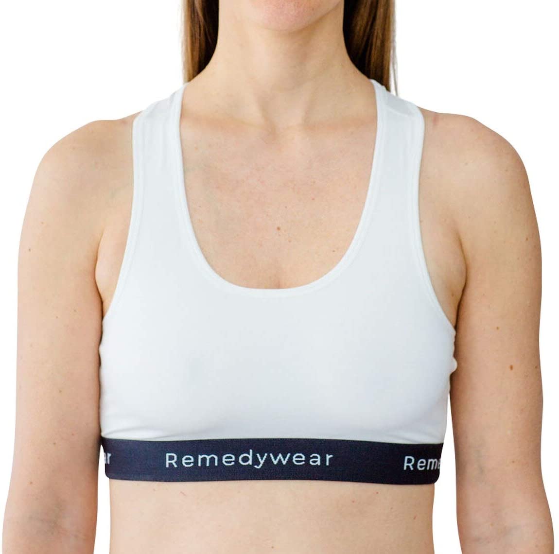 Price:$49.99    YoRo Naturals, Remedywear Light Support Bra, Eczema Relief Underwear with Soothing Natural Fibers, Tencel and Zinc (White, Small)  Clothing