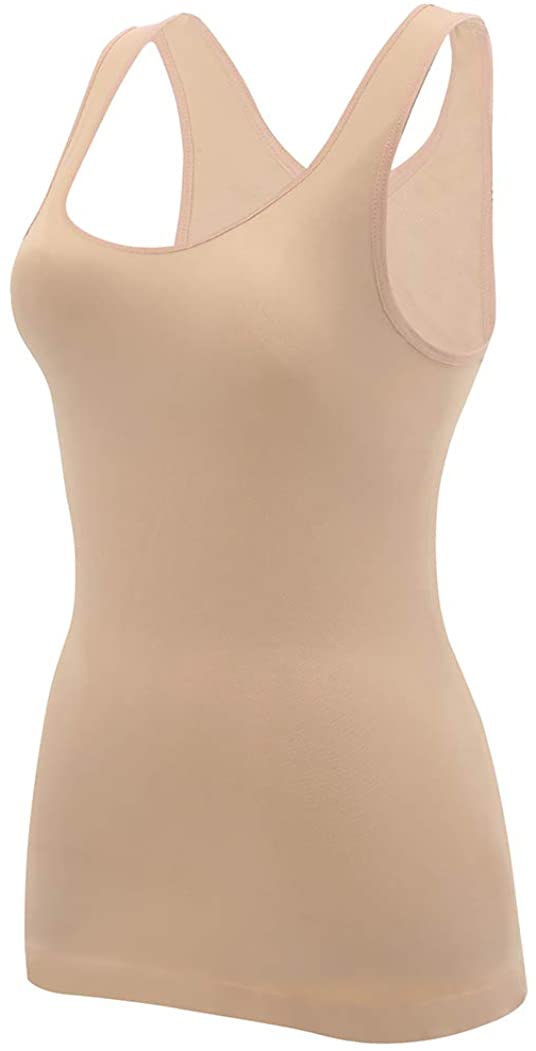 Price:$7.99 Bulking Women’s Shapewear Tank Tops Slimming Camisole Compression top with Firm Tummy Control at Amazon Women’s Clothing store