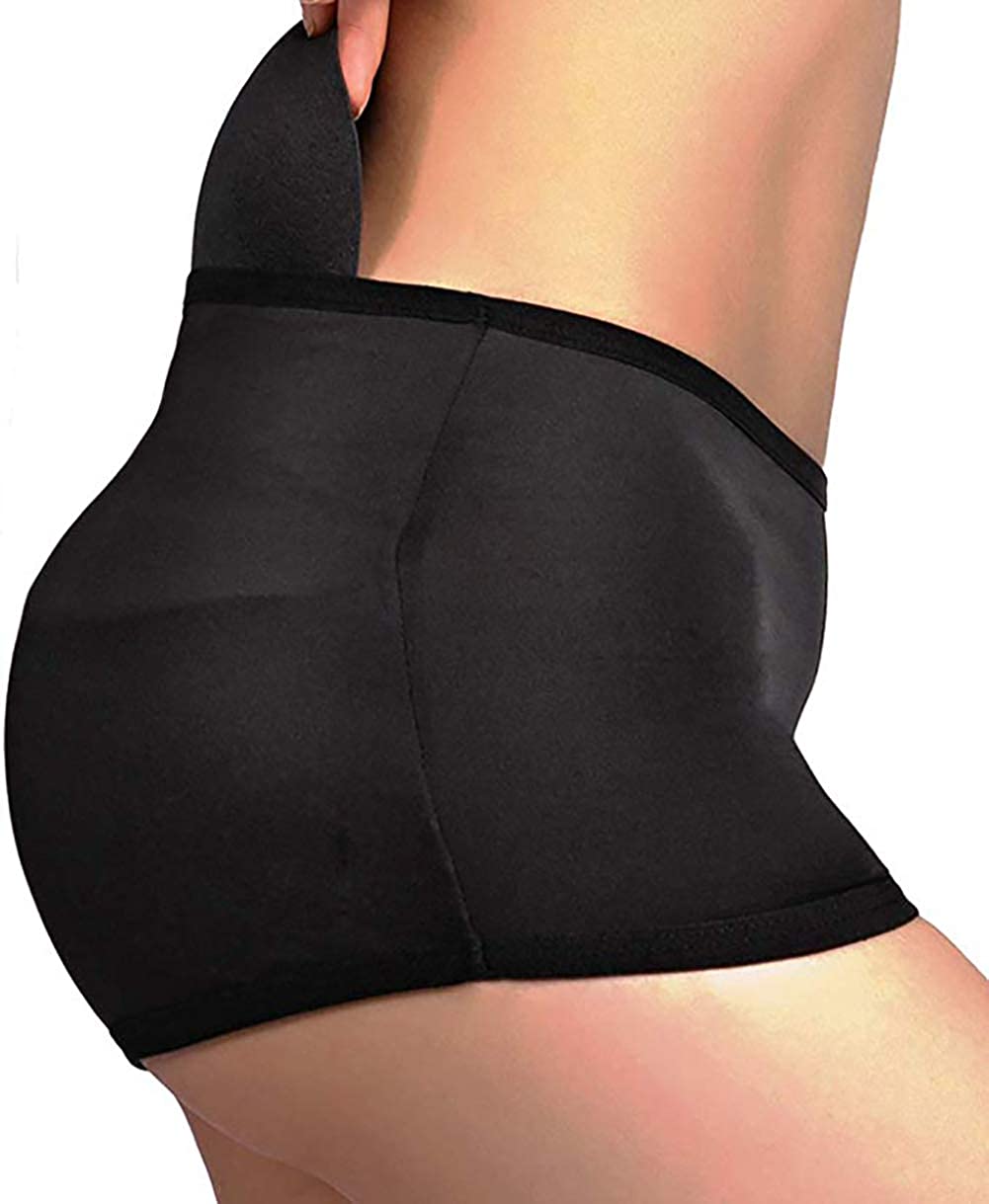Price:$12.99 Women Padded Butt Lifter Underwear Pads Hip Enhancer Panties Shapewear Shaper Panty Underpants Seamless Control Briefs at Amazon Women’s Clothing store