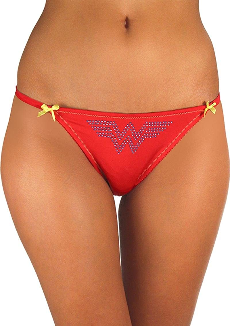 Price:$11.98 Underboss Productions Wonder Woman Bikini Panty, Wonder Woman Panty at Amazon Women’s Clothing store
