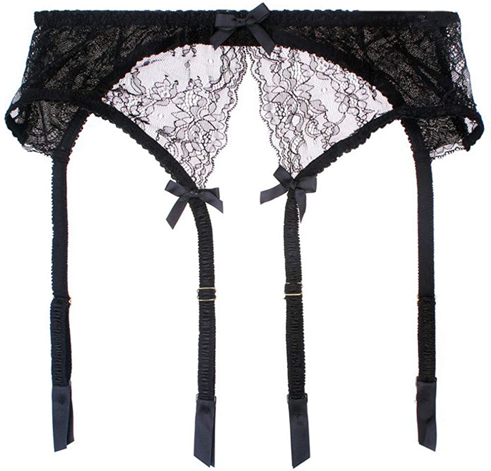 Price:$12.99    Women Sexy Lace Suspender Garter Belt for Thigh High Stockings  Clothing