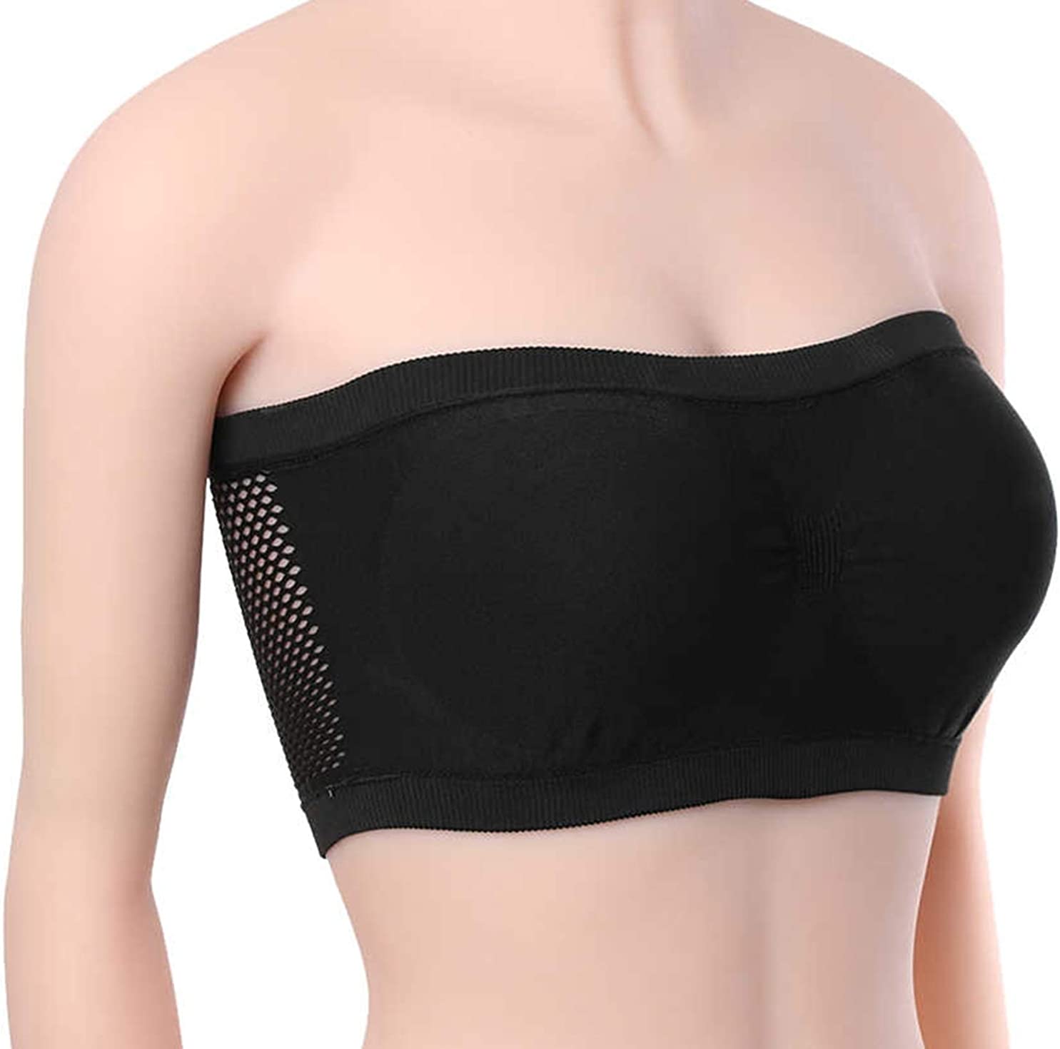 Price:$9.98 queensecret Women Seamless Tube Top Breathable Strapless Bandeau Bra Underwear Bras-Without Pad at Amazon Women’s Clothing store