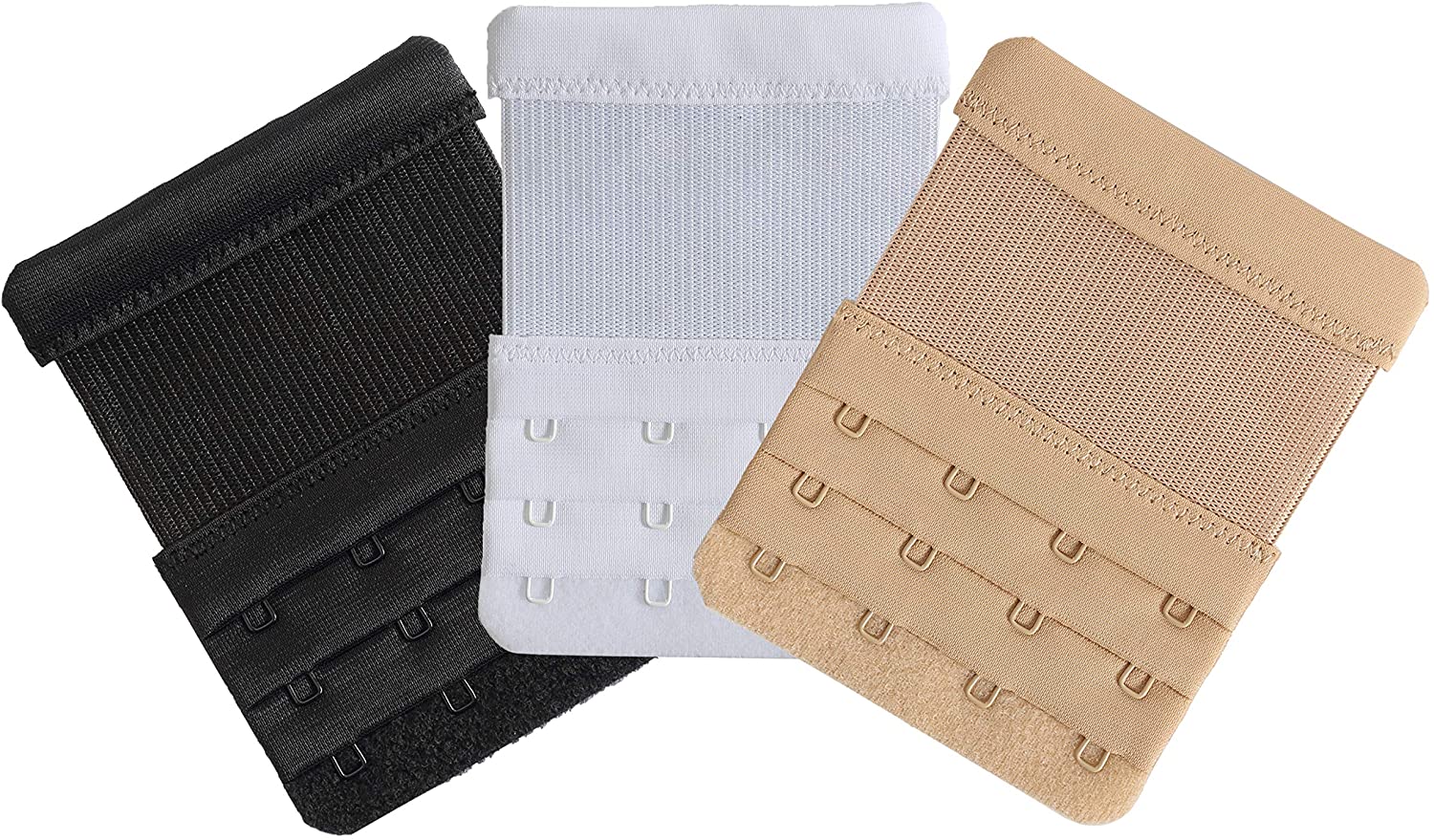 Price:$4.79 4 Hook Bra Extender Women's Stretchy Comfortable Bra Extension Straps, 3 Pieces at Amazon Women’s Clothing store