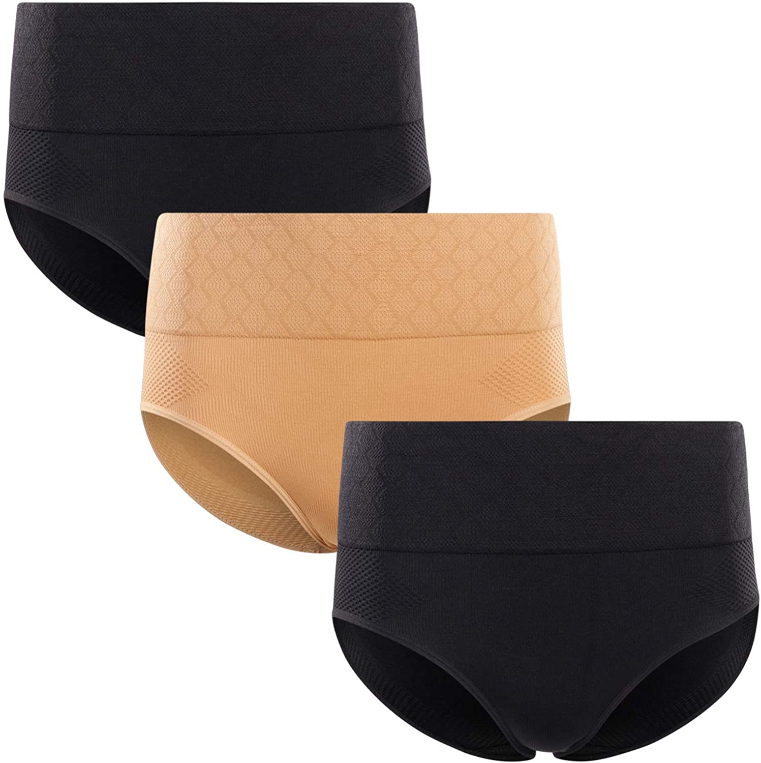 Price:$16.99 Marilyn Monroe Women's Shapewear - Seamless Microfiber Bikini Shaping Brief Underwear (3 Pack) at Amazon Women’s Clothing store