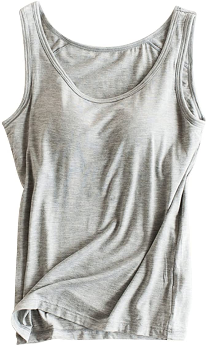 Price:$12.89 Pink Wind Bra Padded Cami Tanks Tops for Women at Amazon Women’s Clothing store