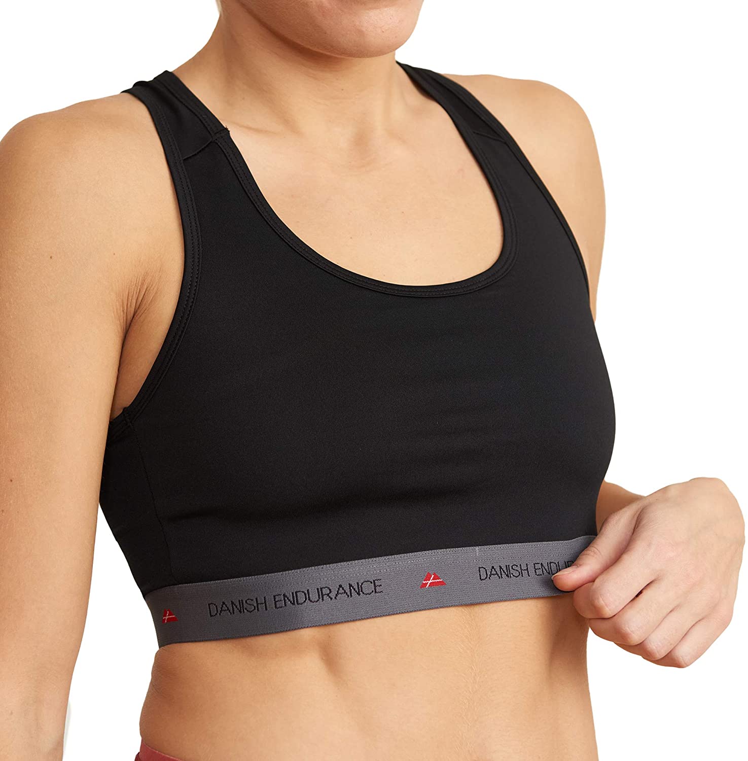 Price:$14.95 DANISH ENDURANCE Sports Bra for Women, Wireless & Lightweight, Sustainable, Racerback Compression Bra for Workouts 1 Pack at Amazon Women’s Clothing store