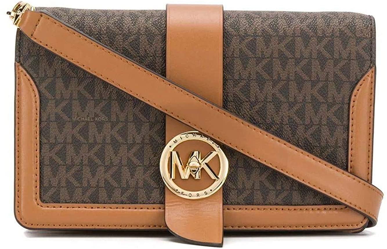 Price:$220.00    Luxury Fashion | Michael Kors Woman 32S0G00C8B252 Brown Synthetic Fibers Shoulder Bag | Spring Summer 20  MICHAEL KORS  Clothing