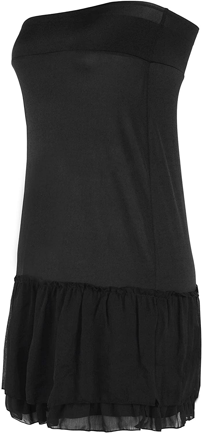 Price:$17.99    alvon Womens Underskirt Dress Extender Half Slips Skirt with Chiffon Lace Ruffle Trim  Clothing