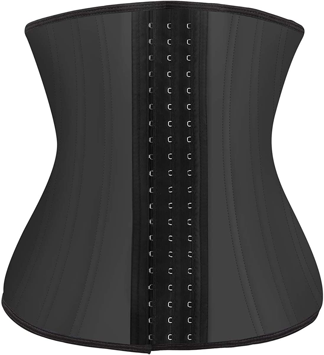 Price:$0.00 FOMANSH Latex Waist Trainer Slimming Cincher Underbust Corsets Training Tummy Control Body Shaper(X Large) Black at Amazon Women’s Clothing store