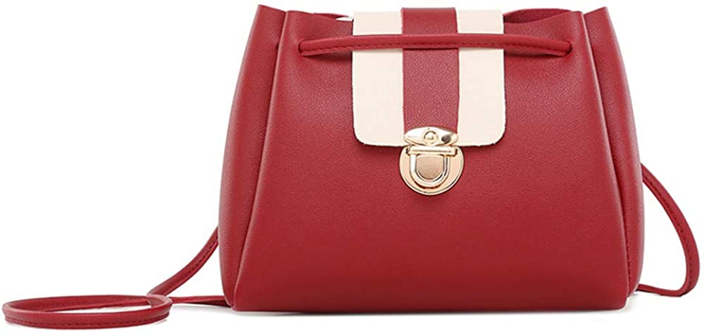 Price:$7.19    XIN BARLEY PU Leather Cover Ladies Shoulder Bag Messenger Bag Handbag Adjustable Strap Grey  Clothing