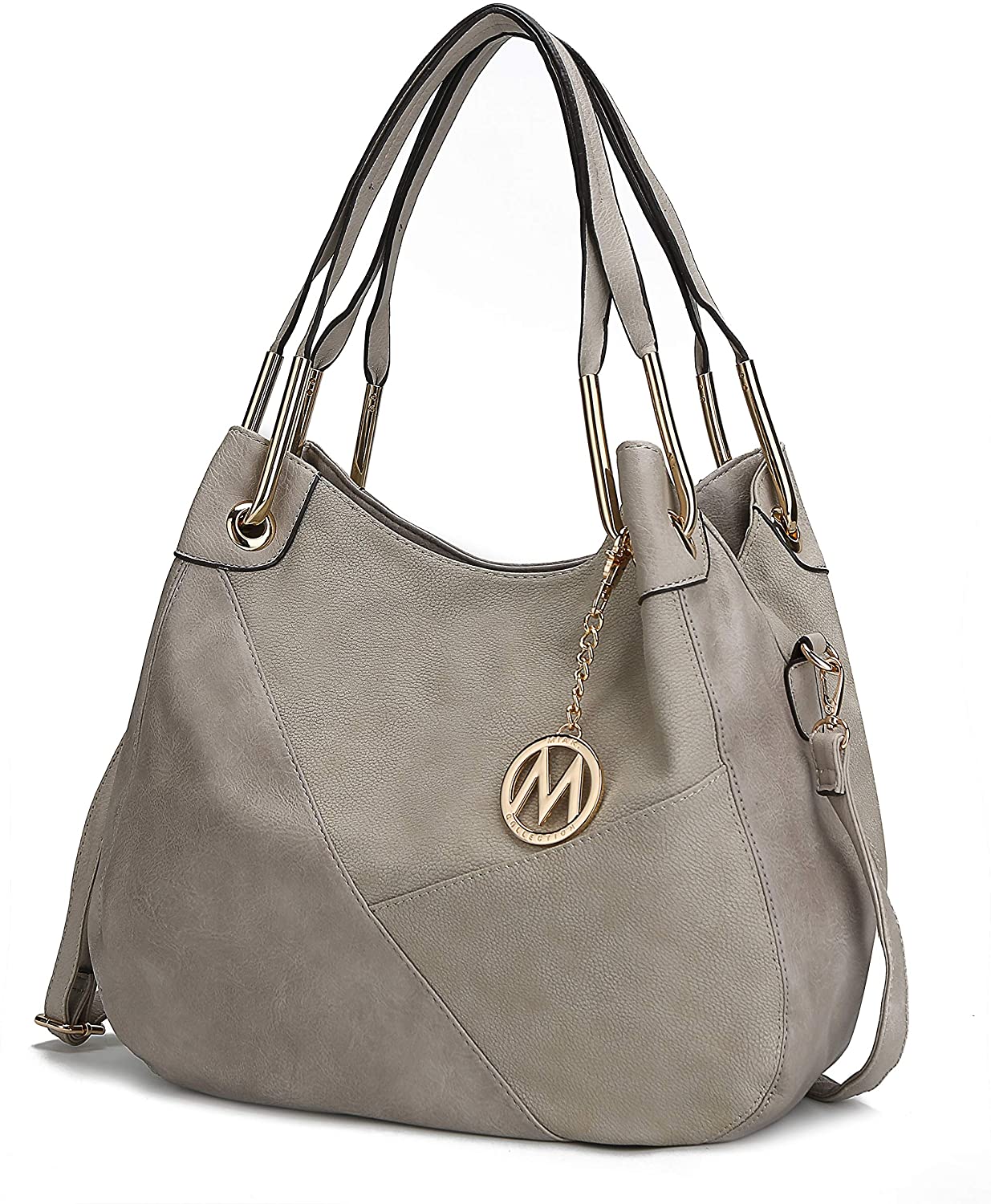 Price:$39.99    Mia K. Collection Crossbody Hobo Bags for Women - Tote Shoulder Bag Purse PU Leather Top Handle Pocket Book Handbag  Clothing