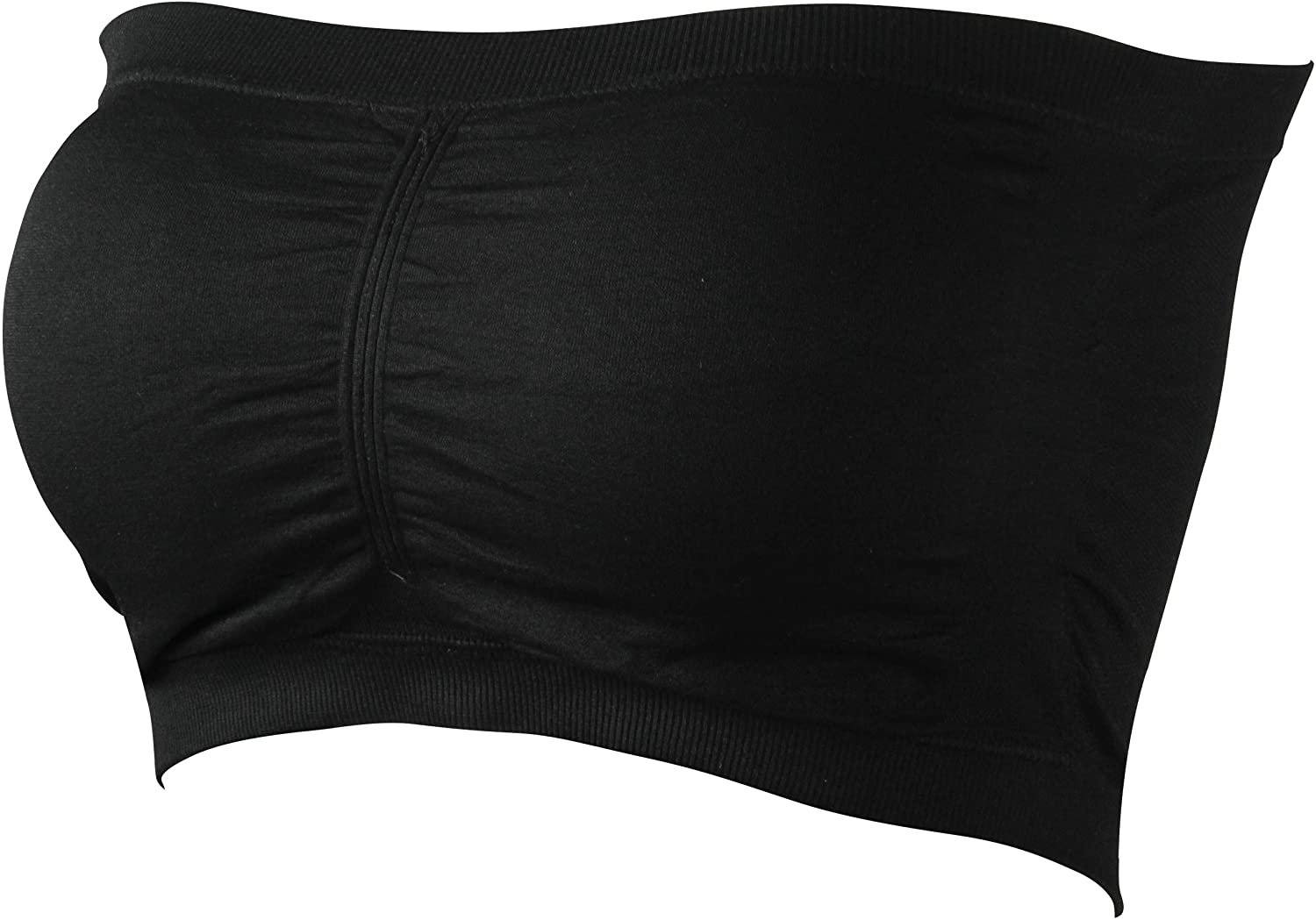 Price:$10.99 saounisi Girls Padded Bandeau Bra, Active Base Bralette Strapless Tube Top Bra Support 1 Pack X-Large Black at Amazon Women’s Clothing store