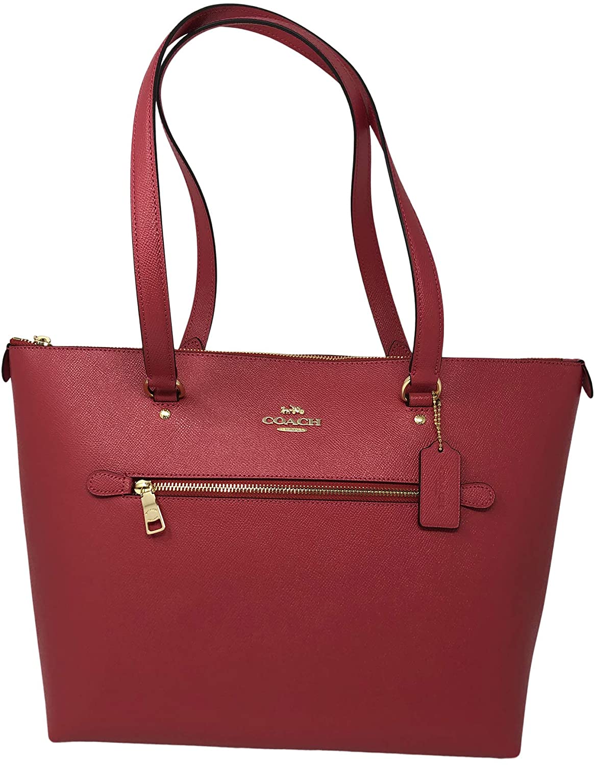 Price:$219.09    Coach Crossgrain Leather Gallery Tote Shoulder Bag, Poppy  Clothing