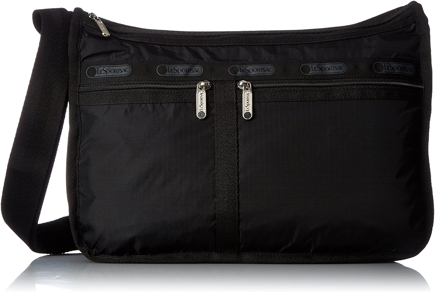 Price:$121.94 LeSportsac Classic Deluxe Everyday Bag, Black  Handbags   