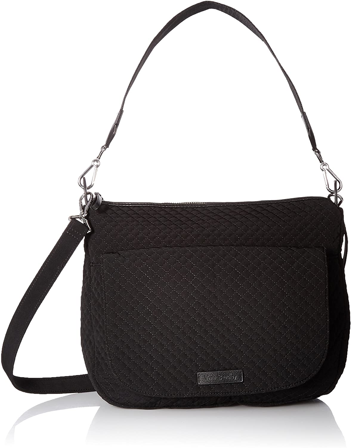 Price:$125.00 Vera Bradley Women's Microfiber Carson Shoulder Bag Crossbody Purse, Classic Black  Handbags   