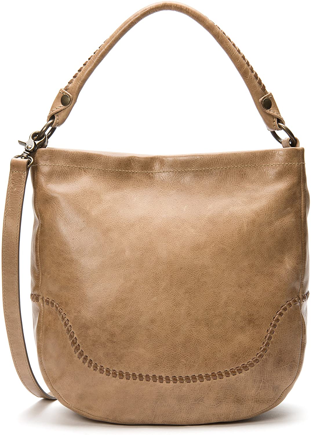 Price:$303.42    FRYE Melissa Whipstitch Hobo Shoulder Bag, dark taupe  Clothing