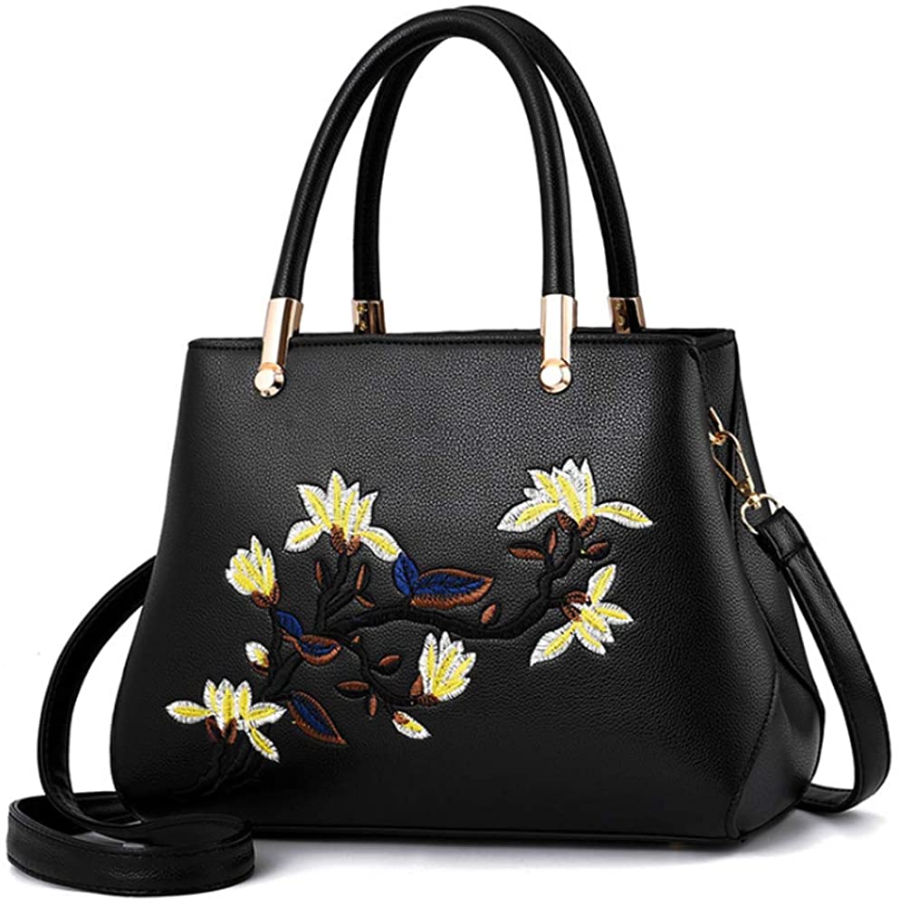 Price:$15.99    Women Purse and Handbags Ladies Designer Satchel Tote Bag Shoulder Bags (11.41", Black)  Clothing