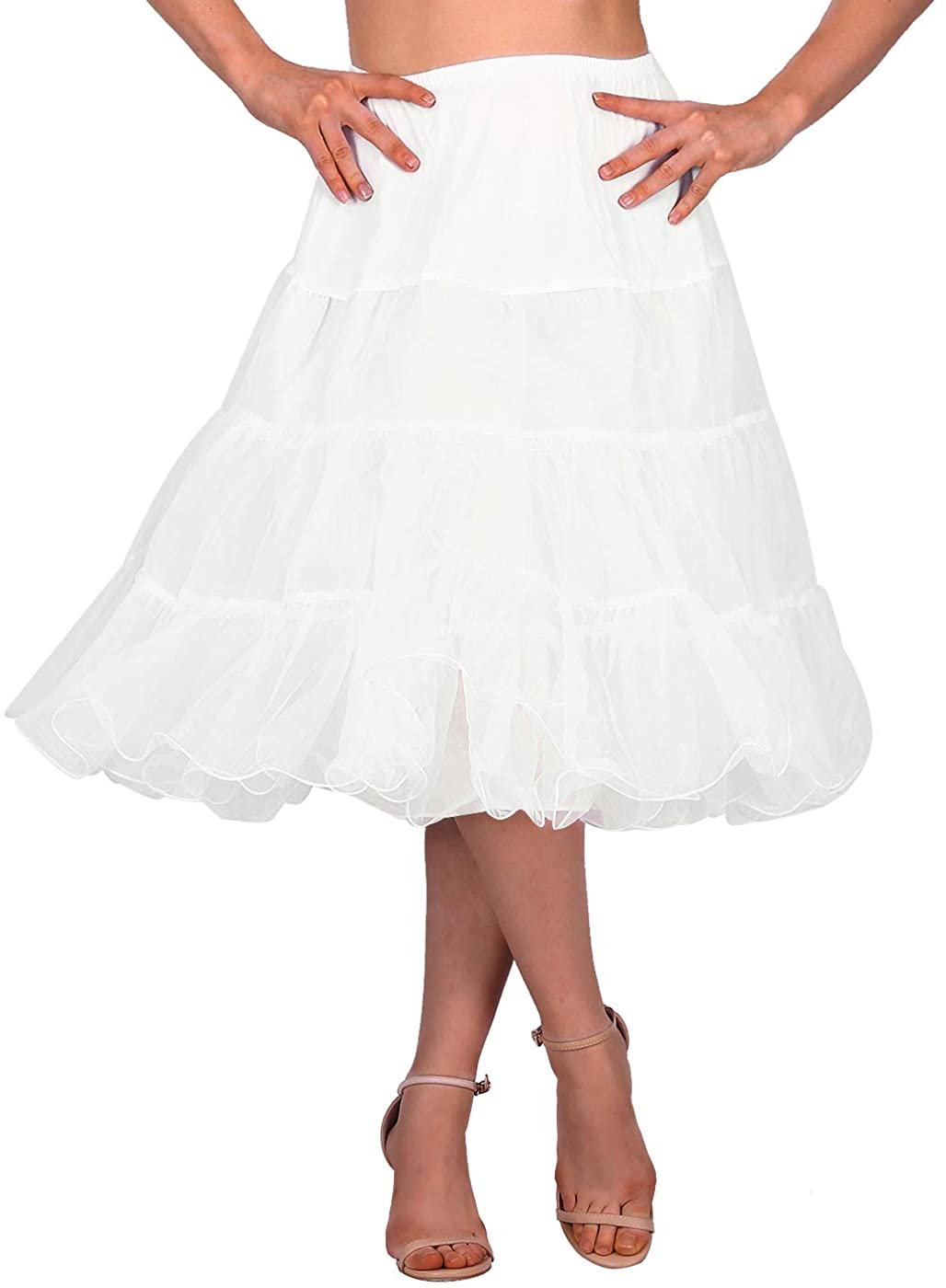 Price:$4.99 HDE Women's Plus Size Petticoat Vintage Swing Dress Underskirt Tutu Skirt at Amazon Women’s Clothing store
