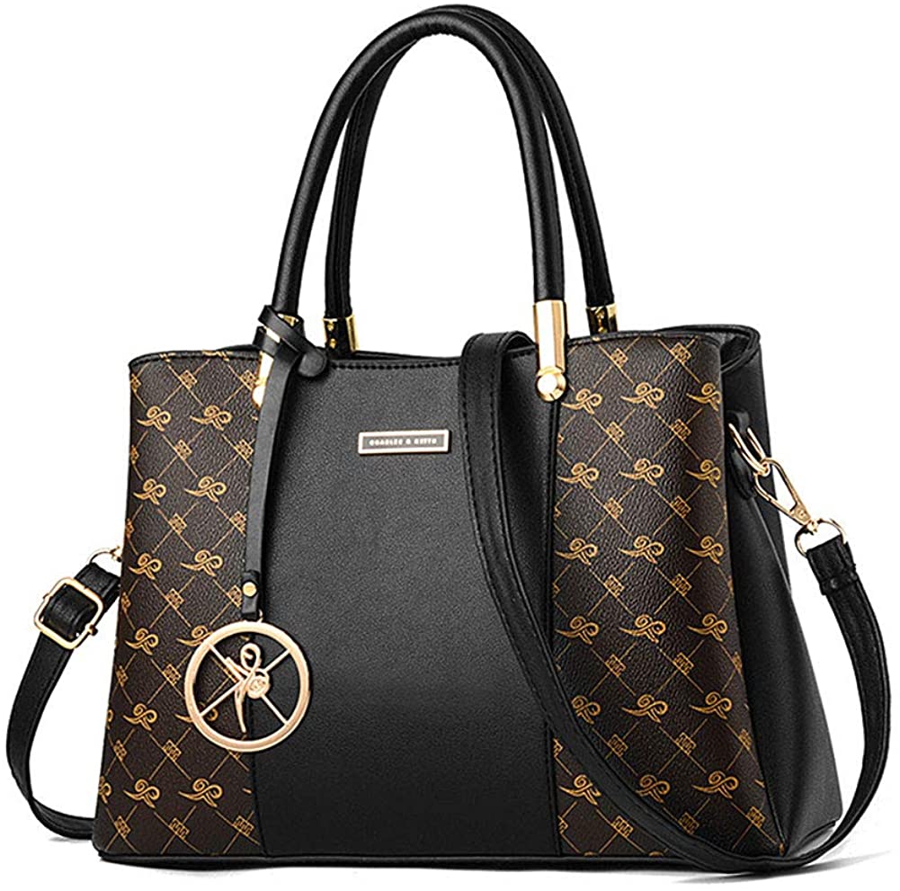 Price:$25.99    BAIGIO Top Handle Handbags for Women PU Leather Purse and Handbag Designer Shoulder Bags Ladies Crossbody Satchel (Brown)  Clothing
