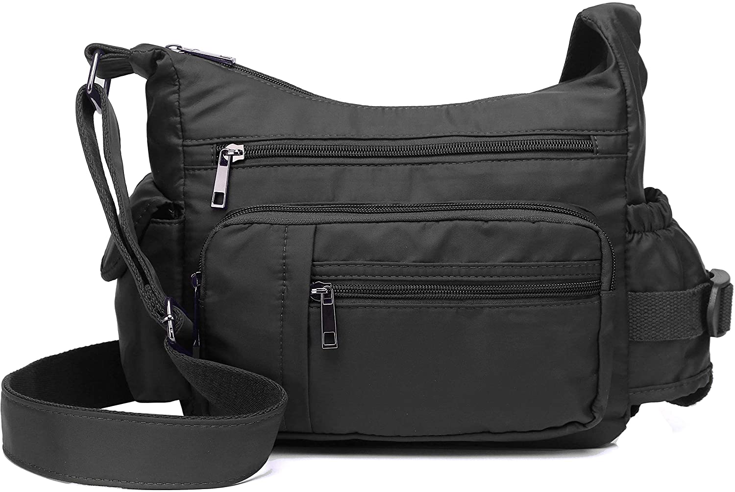 Price:$18.90 RFID Anti Thief Crossbody Bag for Women Waterproof Shoulder Bag Messenger Bag Casual Nylon Purse Handbag  Handbags   