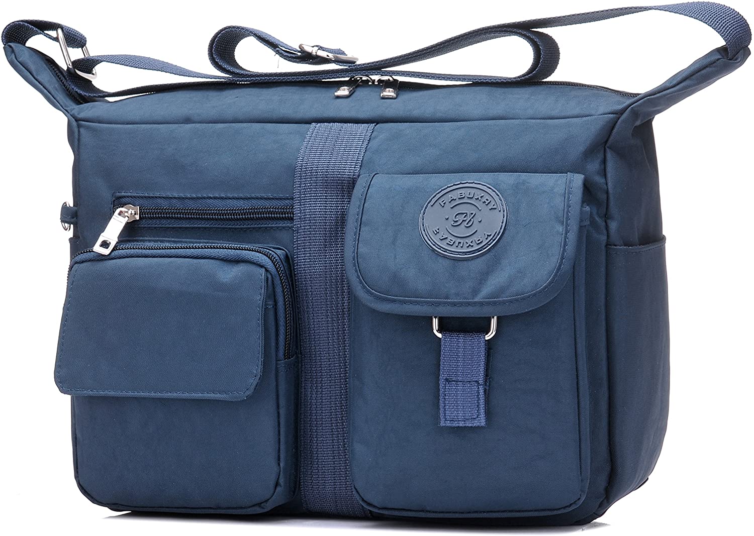 Price:$18.99 Fabuxry Women's Shoulder Bags Casual Handbag Travel Bag Messenger Cross Body Nylon Bags (Navy)  Handbags   