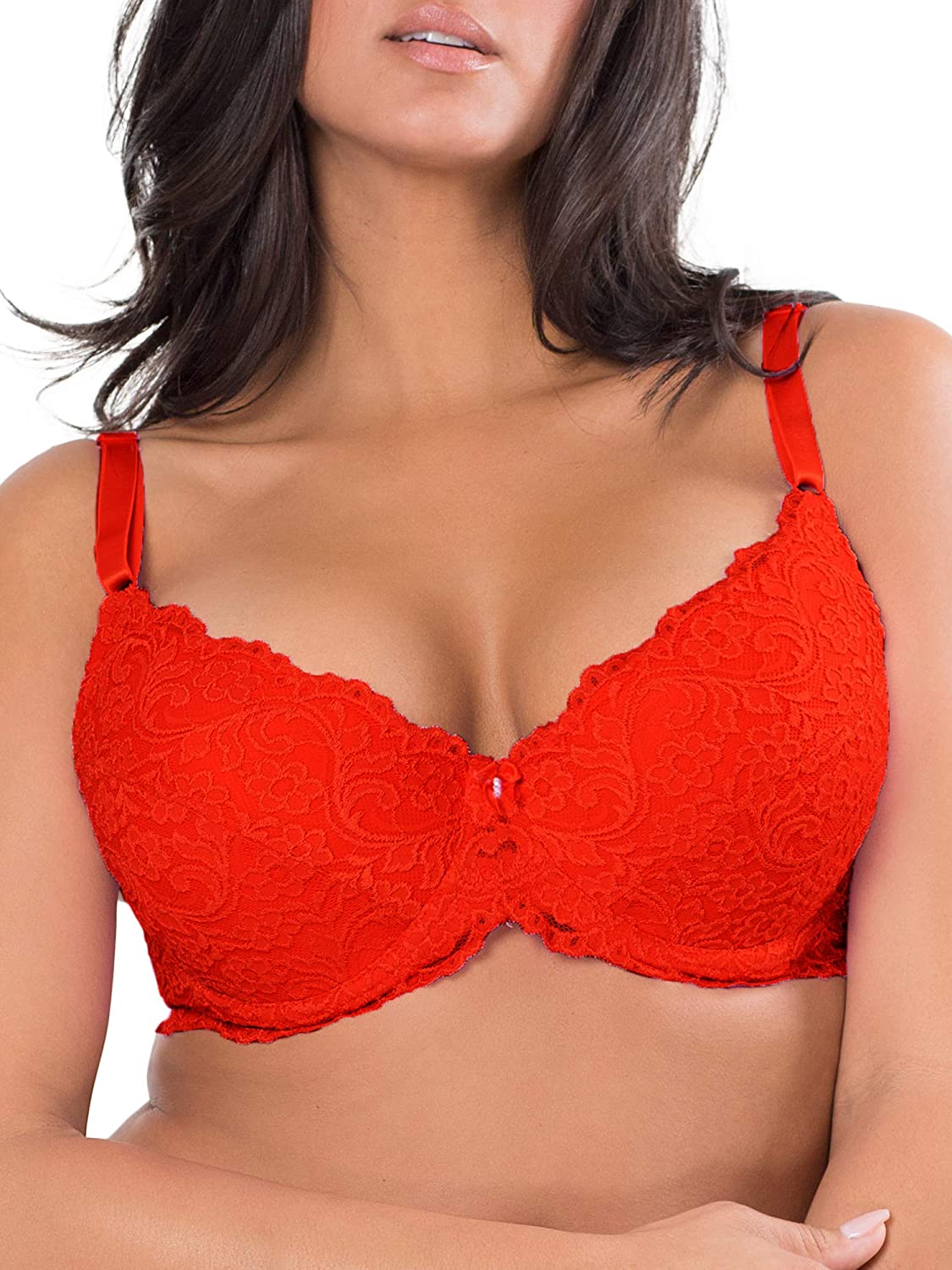 Price:$14.26 Smart+Sexy Women's Plus Size Curvy Signature Lace Push-up Bra at Amazon Women’s Clothing store