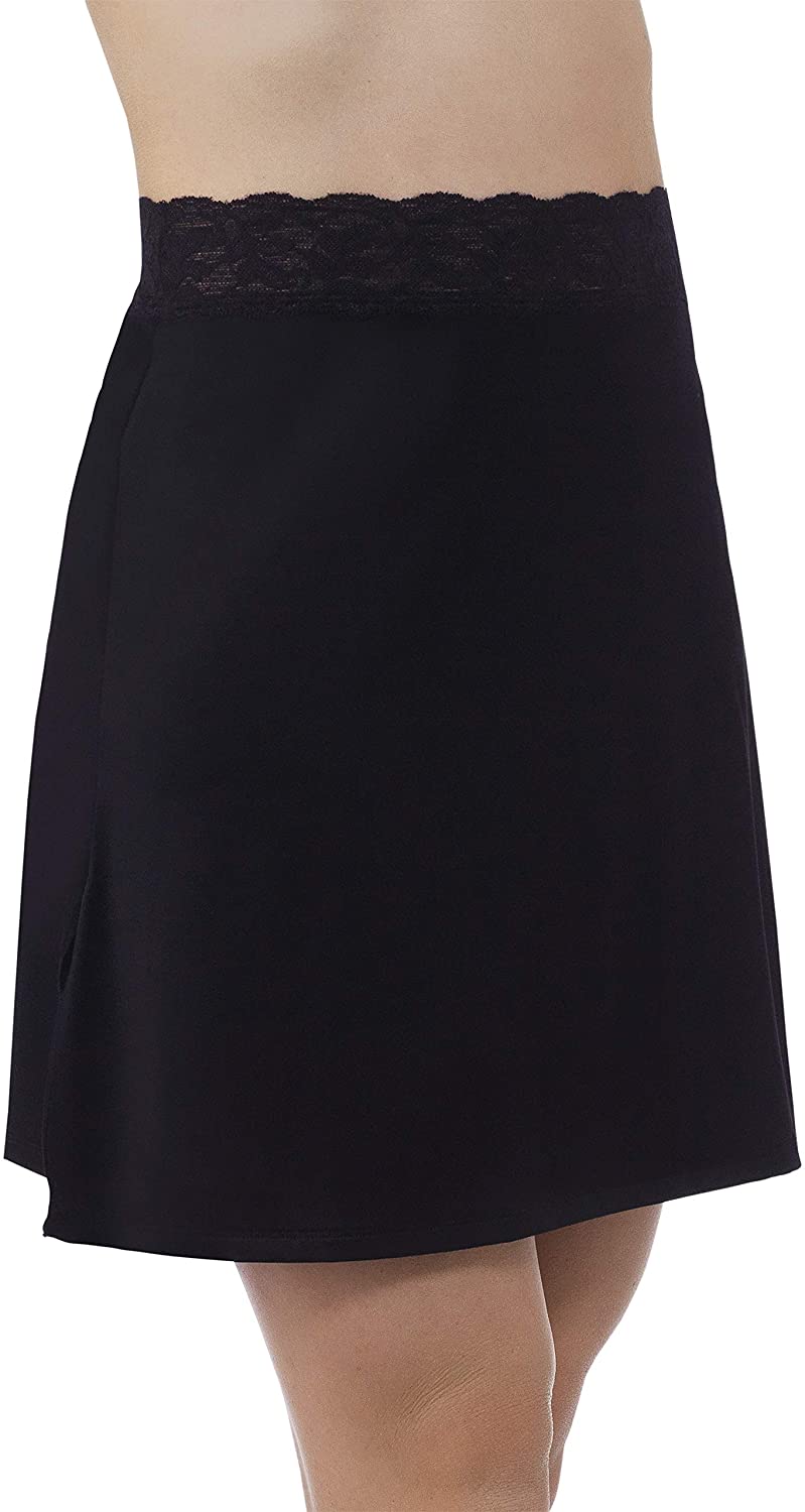Price:$12.09 Vassarette Women's Adjustable Waist Half Slip 11073, Black Sable-18 inch, Large at Amazon Women’s Clothing store  Apparel Half Slips