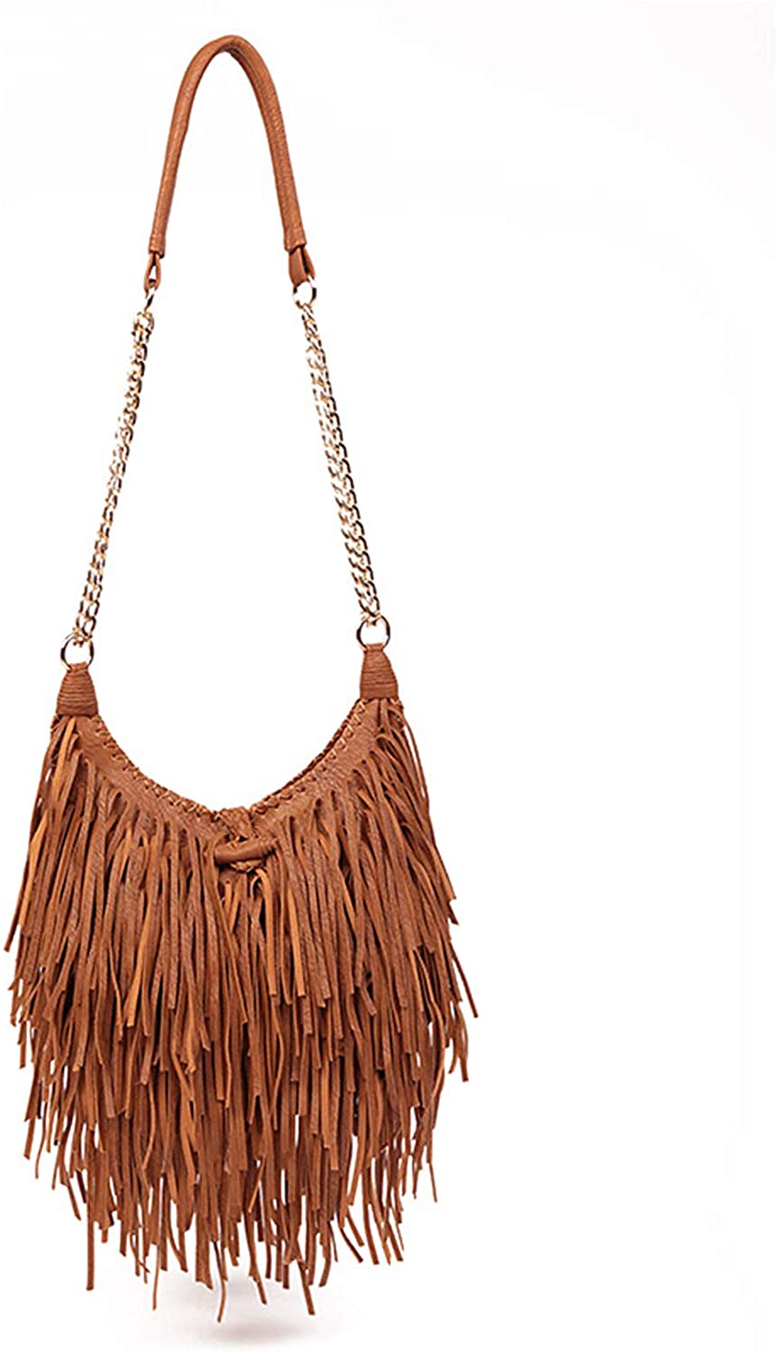 Price:$31.89 Lanpet Women Fringe Tassel Cross Body Bag Leisure Shoulder Bag  Handbags   