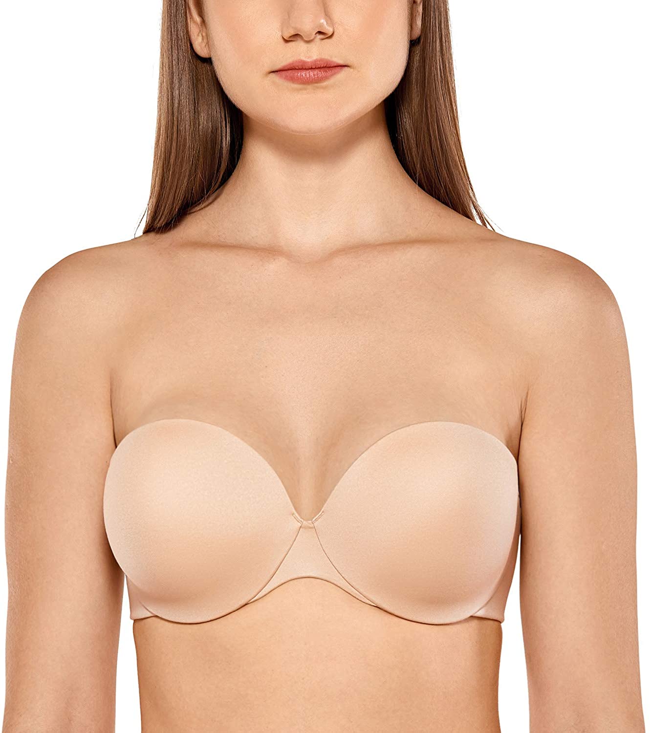 Price:$19.00 Meliwoo Women's Push Up Strapless Bra Full Coverage Padded Underwire Bras at Amazon Women’s Clothing store