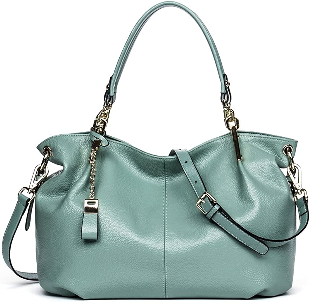 Price:$69.99    BOSTANTEN Leather Handbags Tote Purses Shoulder Crossbody Bags for Women Green  Clothing