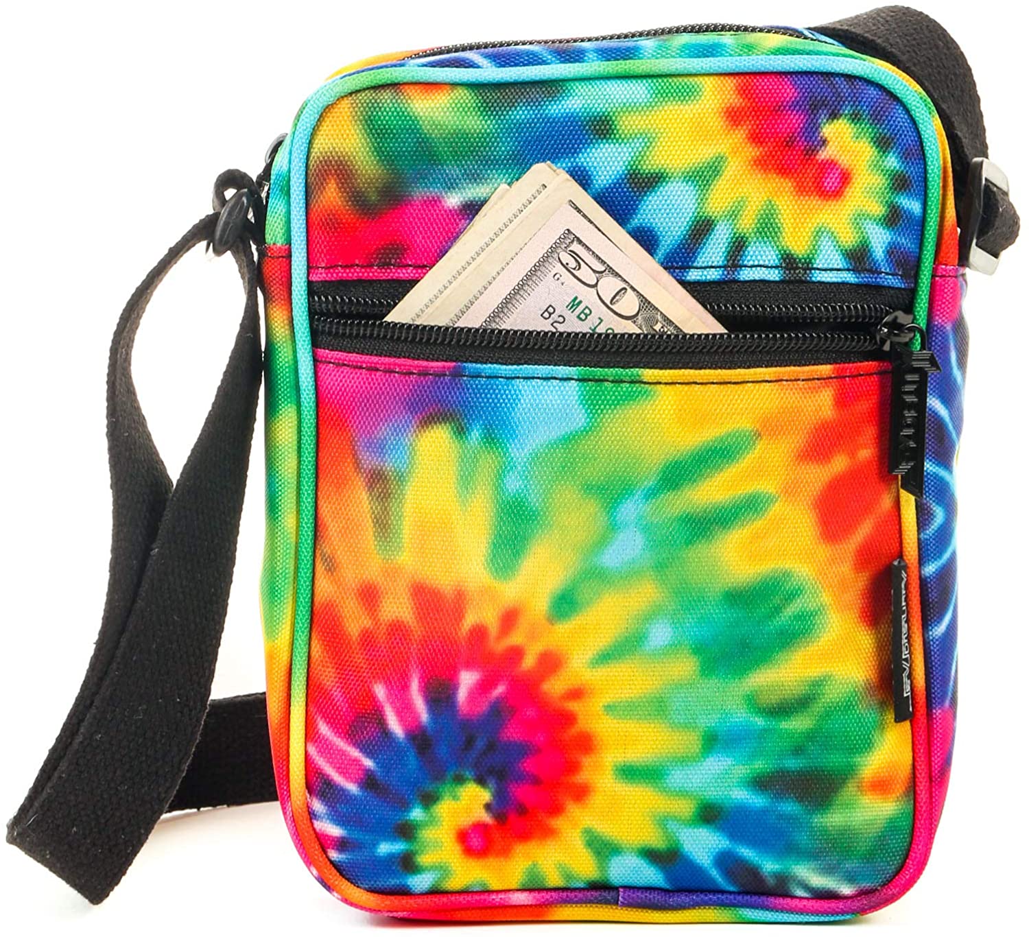 Price:$20.00 FYDELITY Sling Side Shoulder Bag Small Crossbody Waist Hip Sack -Tye dye  Handbags   