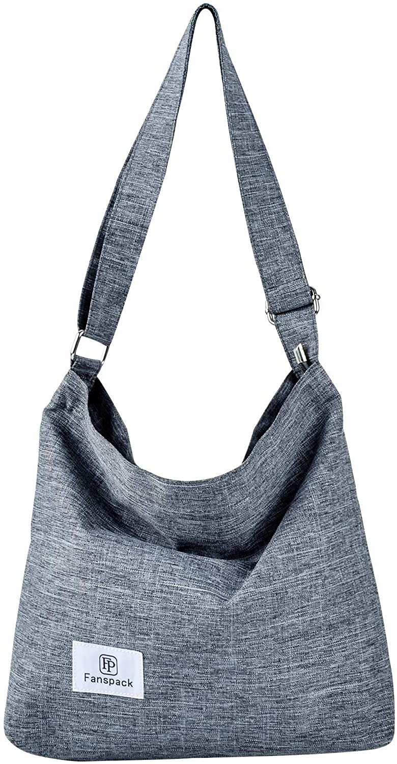 Price:$9.99    hobo bags for women, Fanspack crossbody bags for women canvas tote bag for women shoulder bags Hobo Handbag A4 hobo purses  Clothing