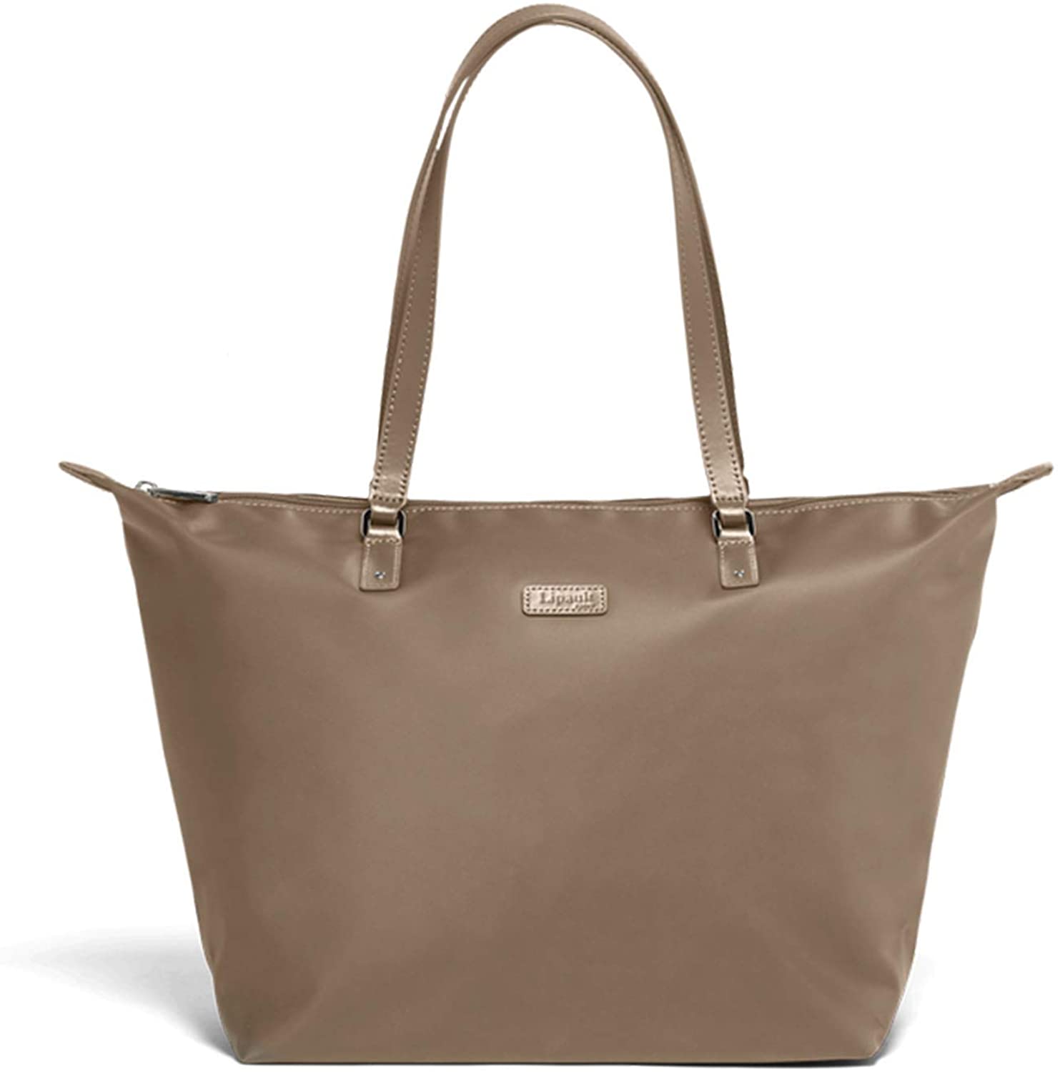 Price:$79.99    Lipault - Lady Plume Tote Bag - Medium Top Handle Shoulder Handbag for Women - Dark Taupe  Clothing