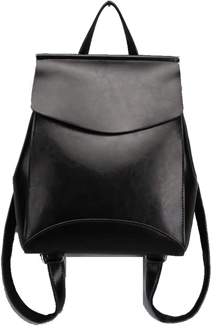Price:$0.00    JeHouze Fashion Women Anti-Theft Shoulder Handbag Genuine Leather Backpack Casual Bag (Black)  Clothing