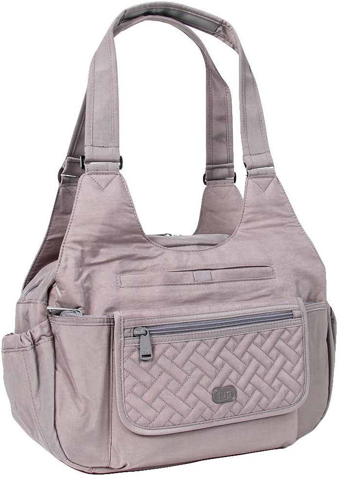 Price:$71.21    Lug Women's Romper Carry All Shoulder Bag, Pearl Grey, One Size  Clothing