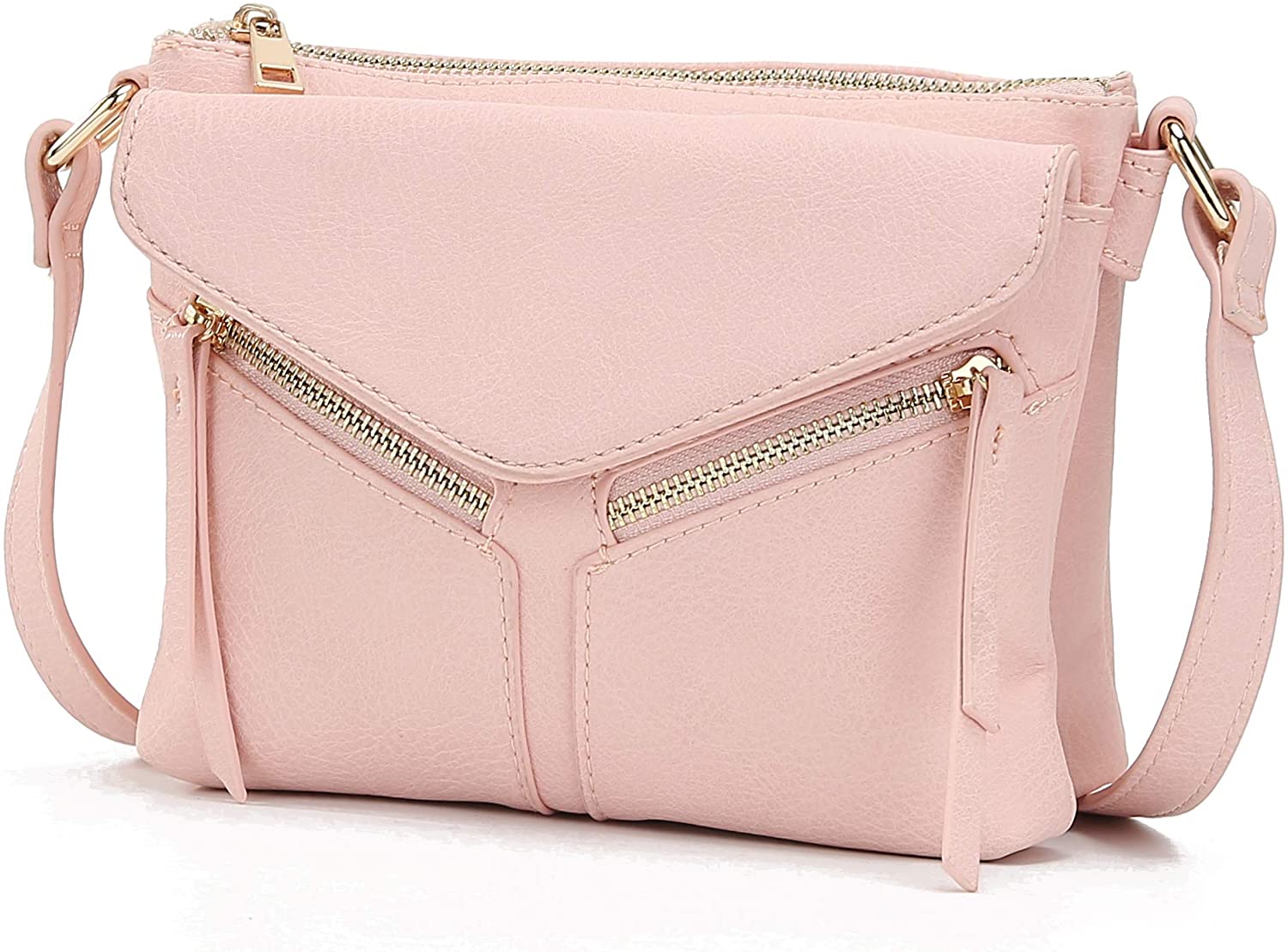 Price:$24.99 MKF Crossbody Bag for Women – PU Leather Pocketbook Handbag Triple Compartment Messenger Purse – Shoulder Strap  Handbags   