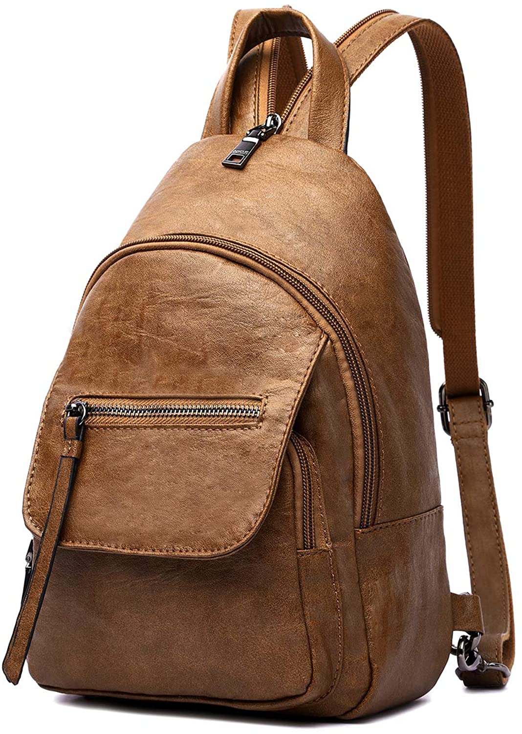 Price:$29.99    Women Backpack Purse, Small Shoulder Bag Lightweight School Travel PU Leather Purse with Adjustable Shoulder Strap  Clothing
