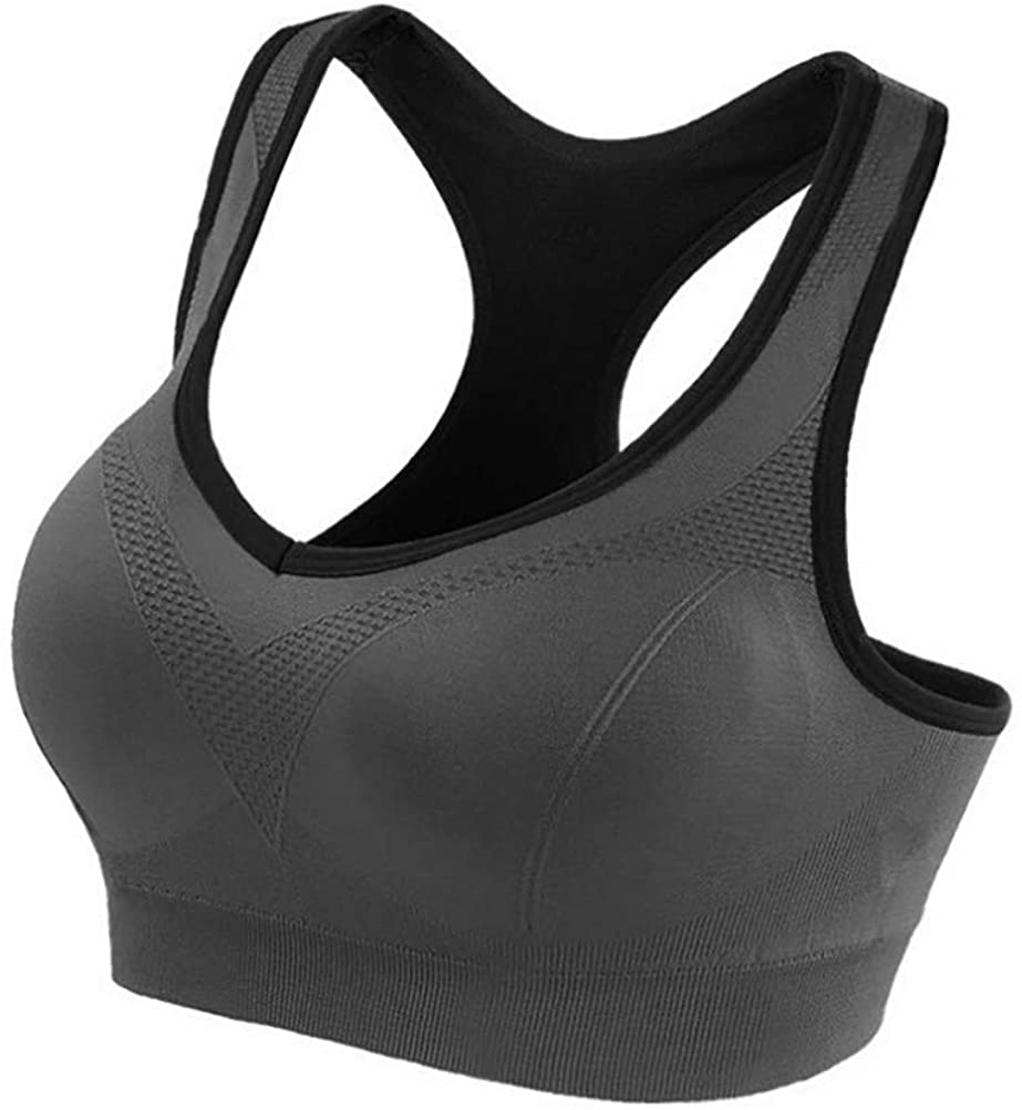 Price:$9.95 J. Village Women Racerback Sports Bra - High Impact Workout Yoga Gym at Amazon Women’s Clothing store