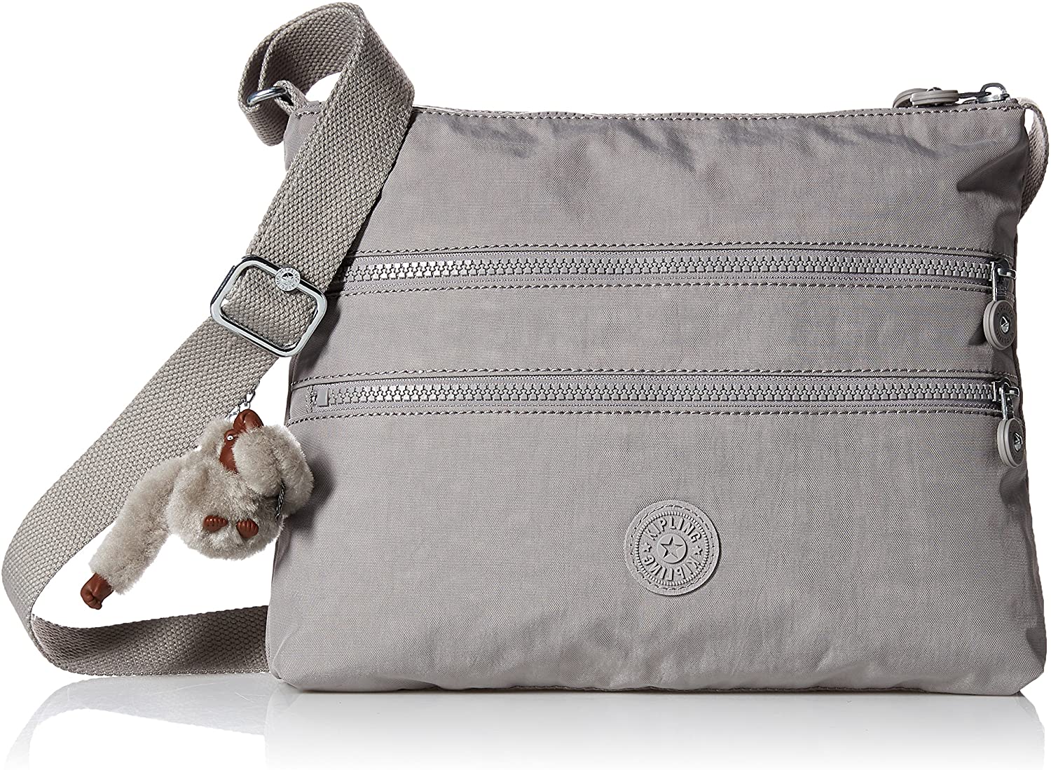 Price:$54.33    Kipling Women's Alvar Slate Grey Tonal Crossbody Bag, t  Clothing