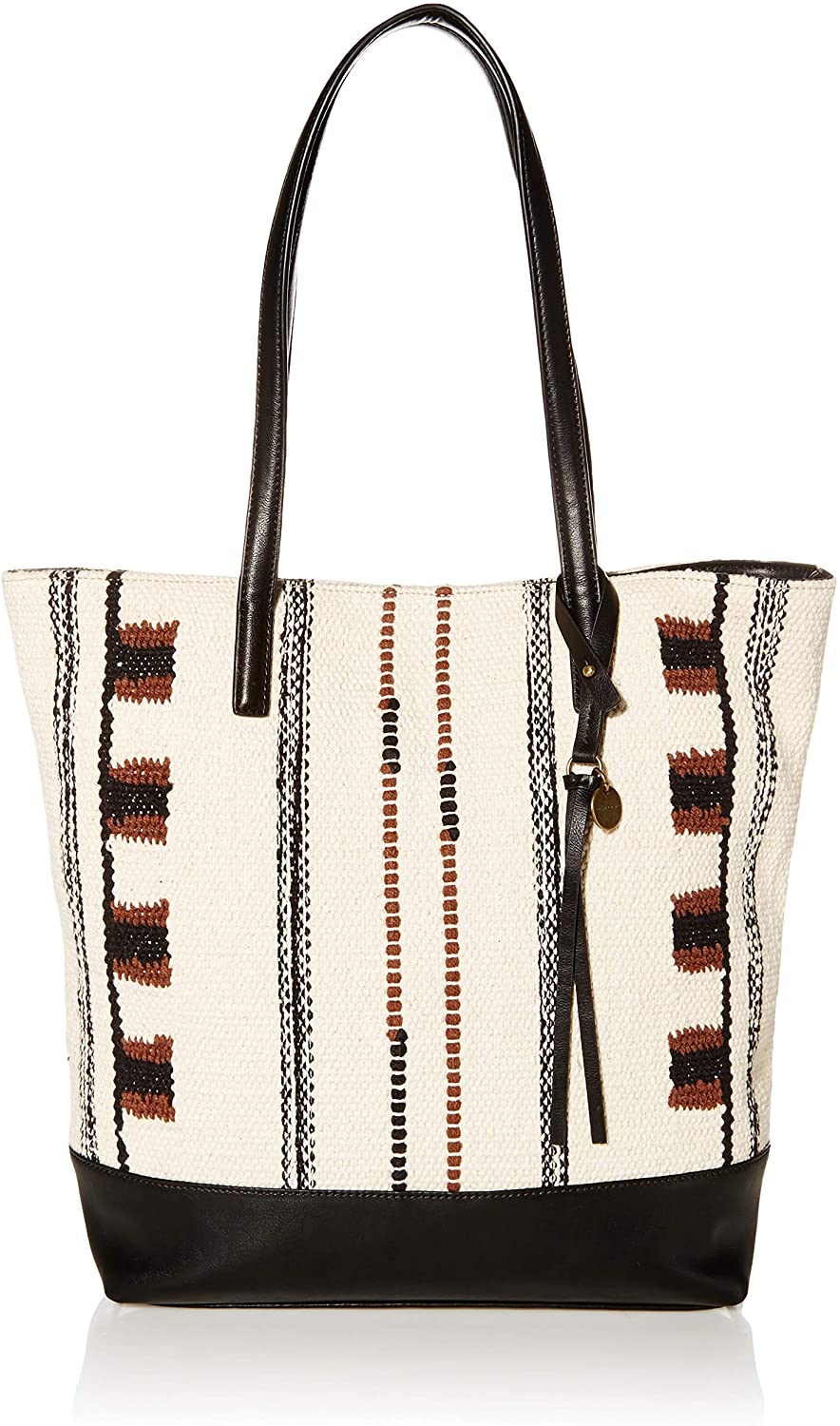 Price:$87.14    Lucky Lina Woven Tote, NATURAL/BLAC / 101  Clothing