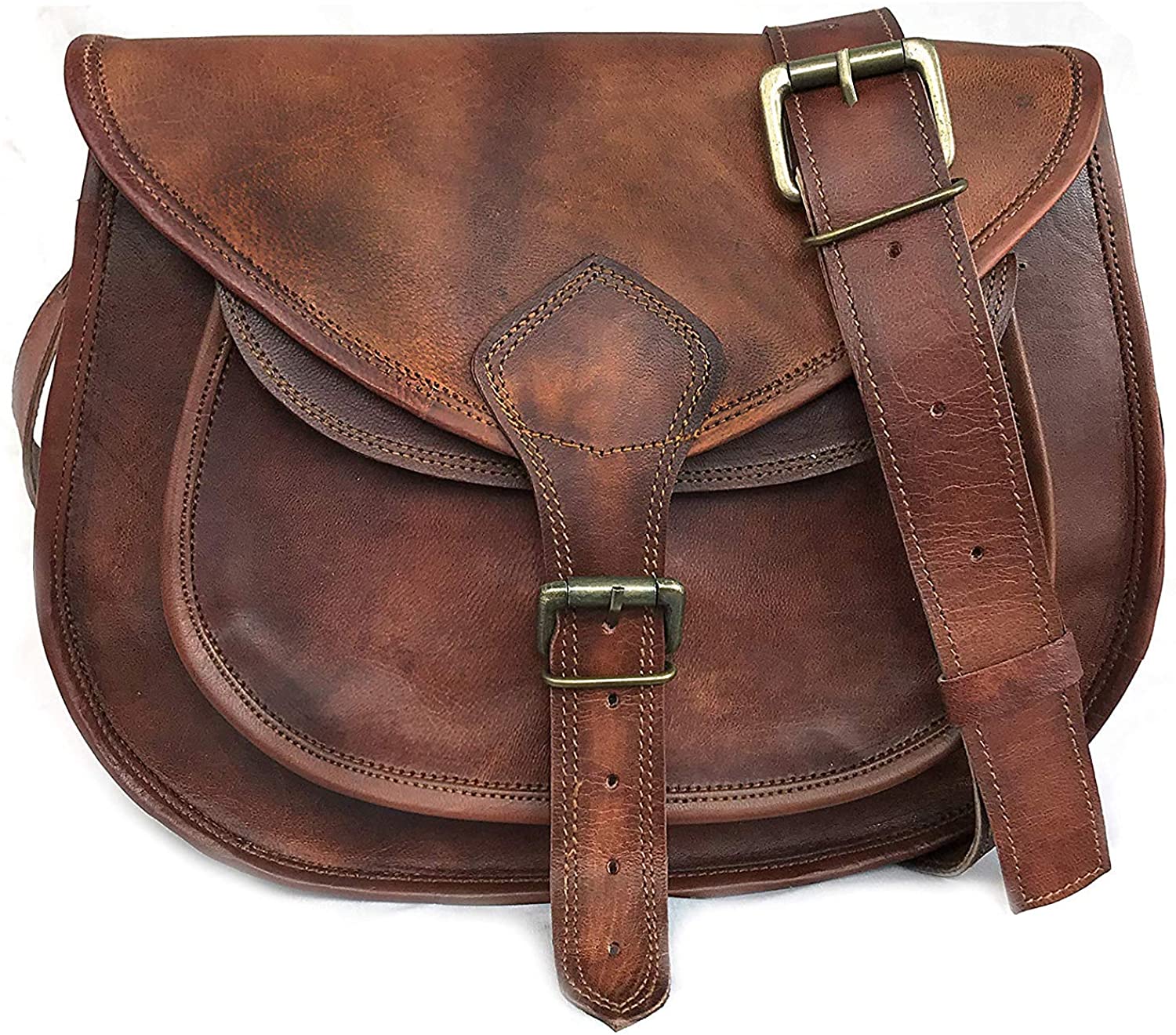 Price:$34.99    Leather Purse Women Shoulder Bag Crossbody Satchel Ladies Tote Travel Purse Genuine Leather  Clothing