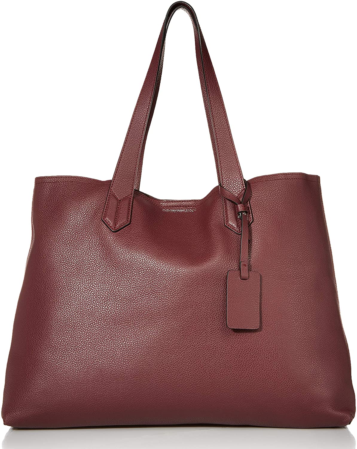 Price:$246.81    Emporio Armani Designer Tall Shoulder Tote Bag, Grape  Clothing