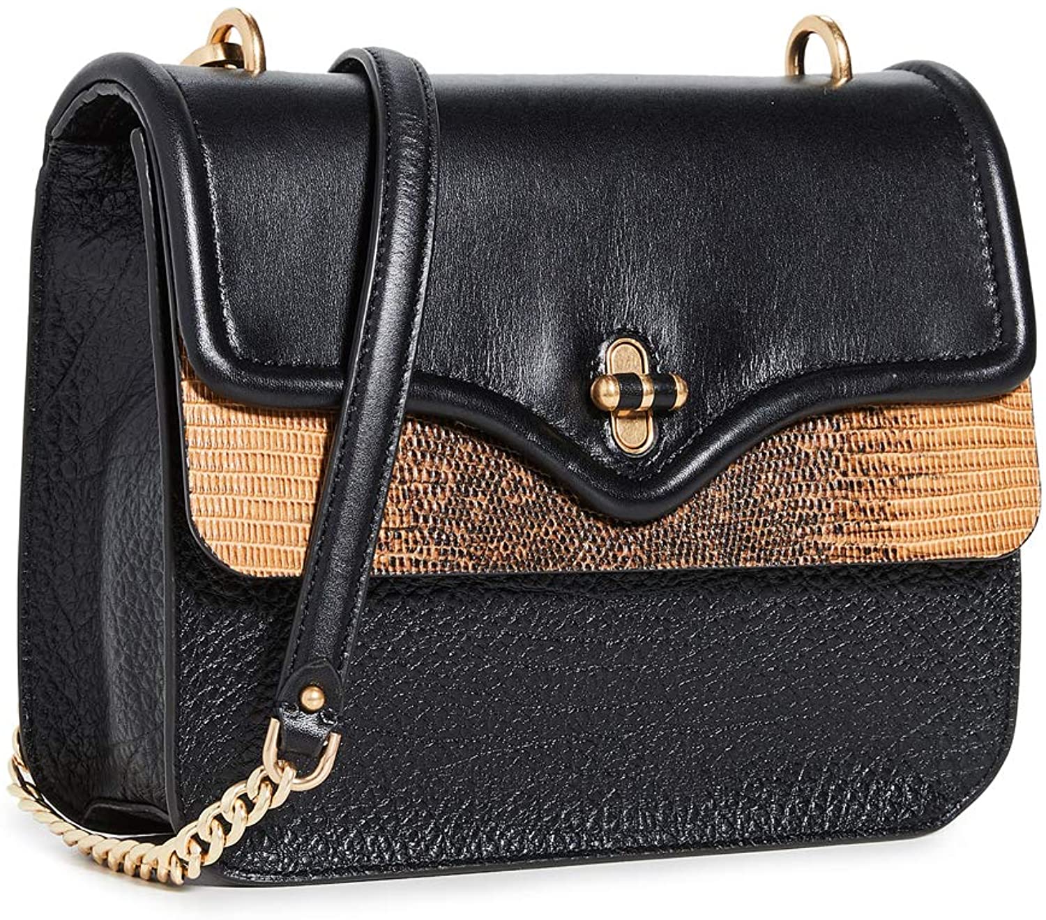 Price:$178.80    Rebecca Minkoff Women's Phoebe Shoulder Bag, Black/Nutmeg, One Size  Clothing